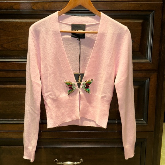 Le Superbe 🩷Cashmere PISMO Sweater NWT MSRP $435 - Picture 2 of 8